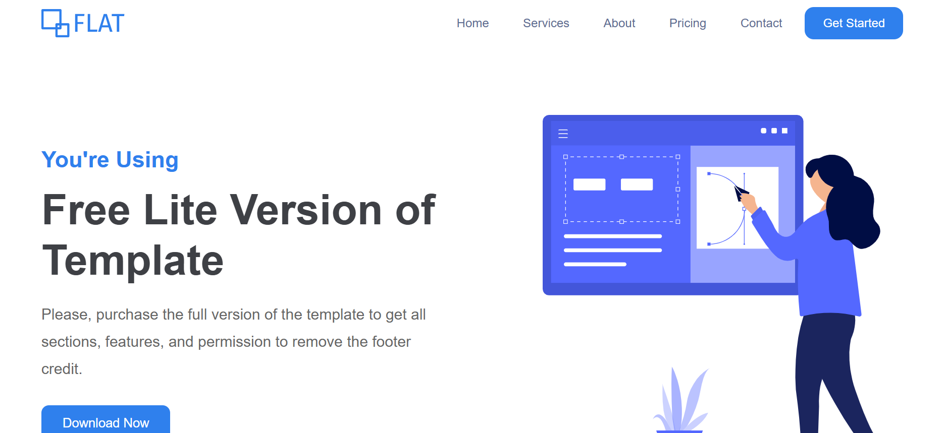 Flat website project